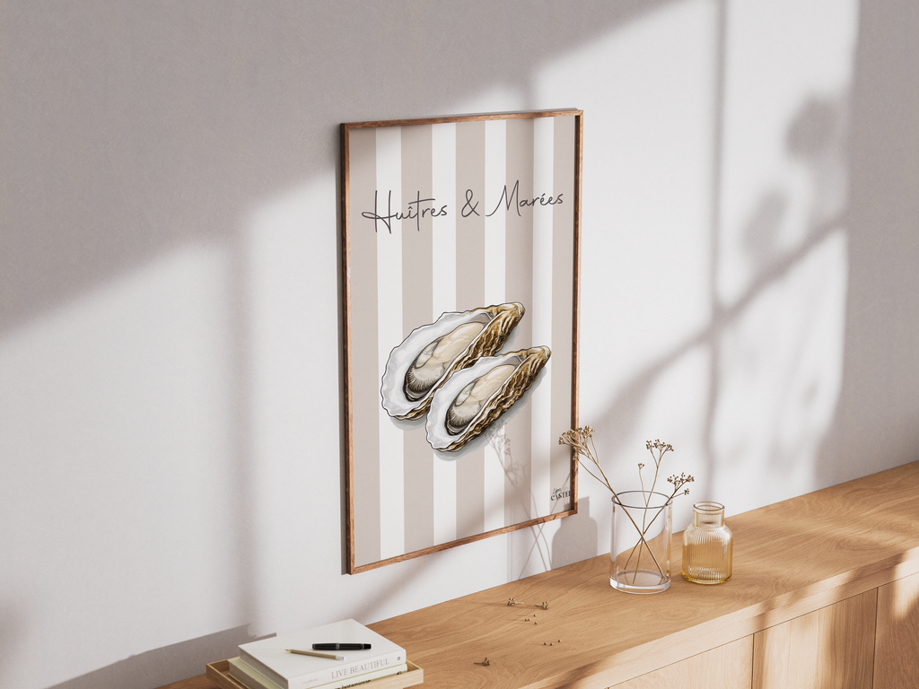 Affiche Huîtres & Marées