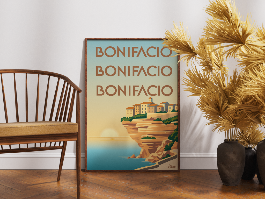 Affiche Bonifacio - Corse