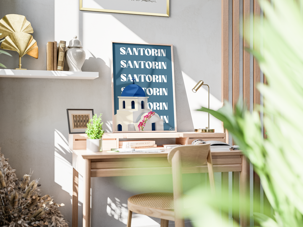 Affiche Santorin