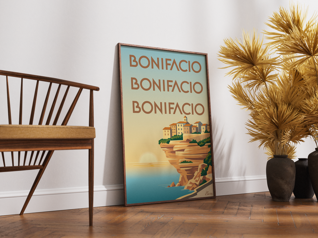 Affiche Bonifacio - Corse